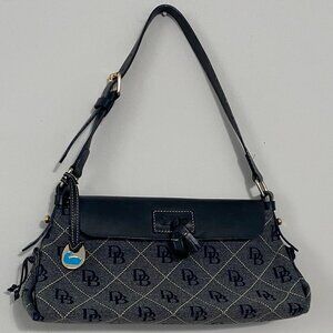 Vintage Dooney & Burke Signature Denim Should Bag